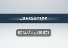 2.12 ECMAScript 运算符