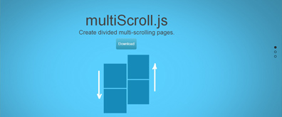 multiScroll.js—jquery页面上下滚动视差插件