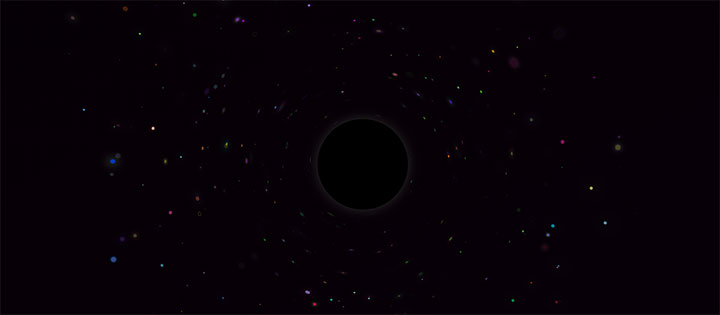 jQuery+css3黑洞旋转粒子动画特效