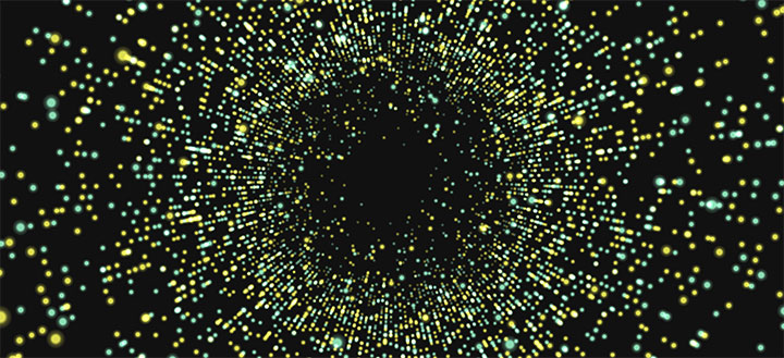 html5 canvas时光隧道3D粒子动画特效