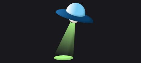 css3外星UFO飞碟图形特效