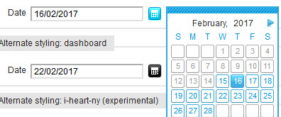 3个不同风格的Calendar日历日期选择js插件