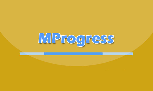 Material Design网页加载线性进度条插件MProgress.js