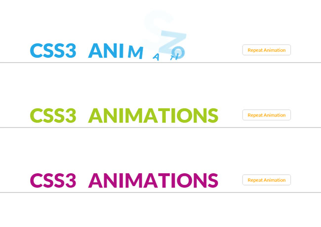 动感CSS3 Animation文字动画特效