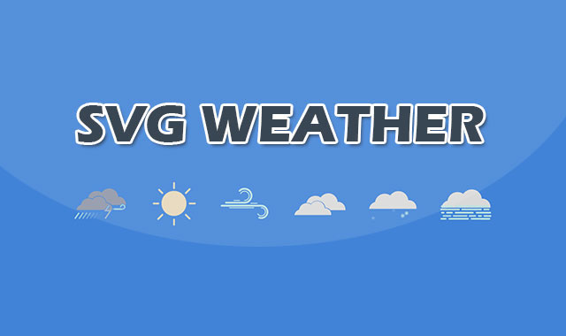 html5 svg动画天气预报图标特效