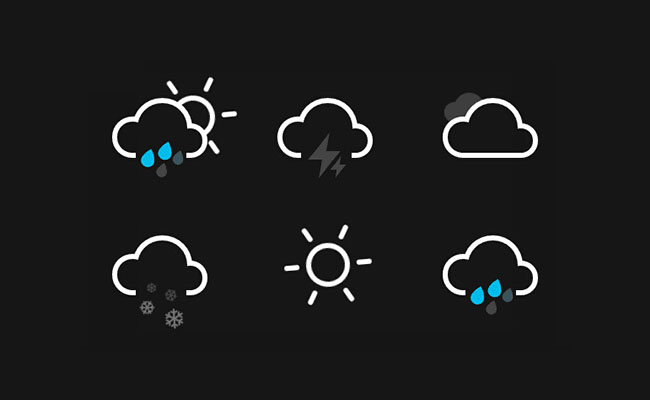 CSS3动画天气图标代码
