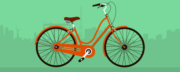 HTML5模拟自行车行驶动画特效