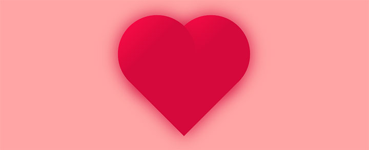 CSS3红色爱心跳动动画代码