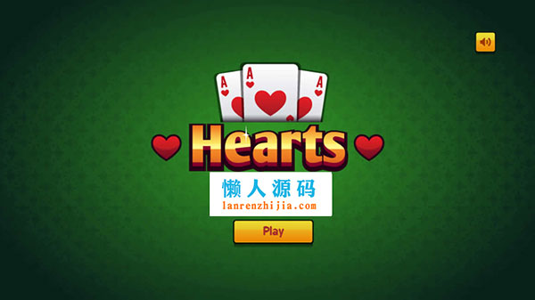 HTML5红心扑克牌游戏源码下载