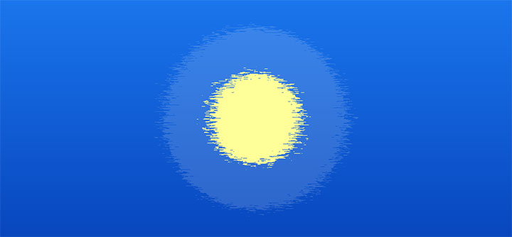 CSS3 SVG水中月亮倒影波纹动画特效