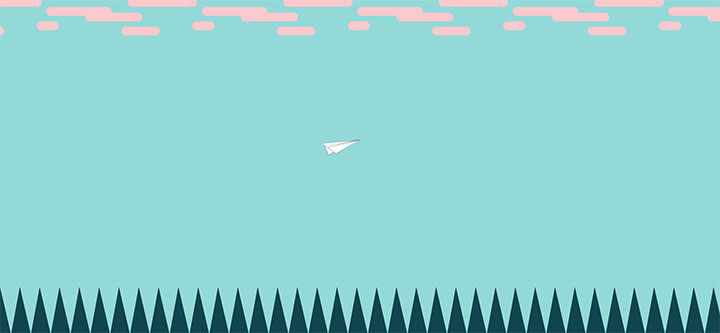 CSS3 SVG卡通纸飞机飞行动画特效