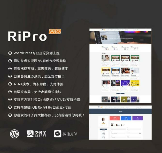 WordPress RiPro 免授权无限制版本V9.0